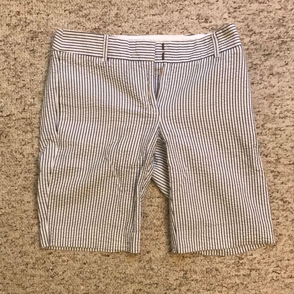 J Crew seer sucker shorts